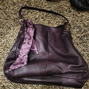 Purple coach purse